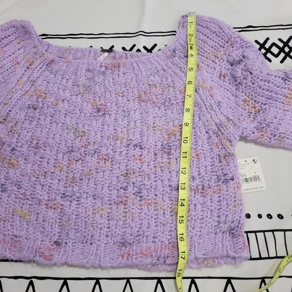 Free People Women's Purple Pullover Cloud Sweater Size XS - Picture 7 of 8